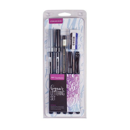 Set of 6 dual brush pen beginner lettering
