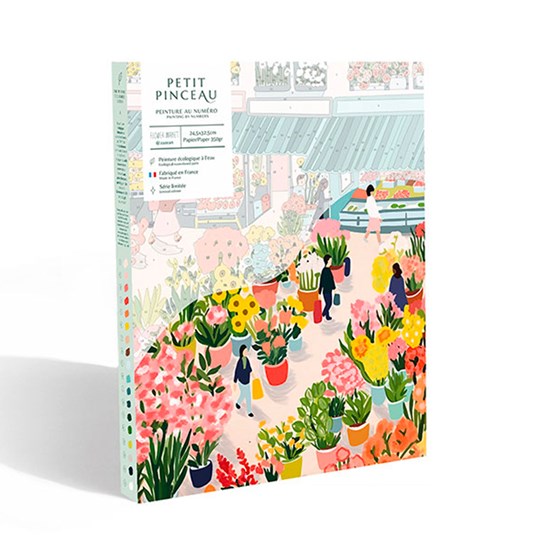 Peinture à numéros - « marché de fleurs »