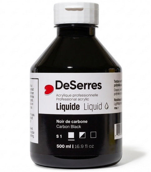 Acrylique liquide noir de carbone série 1 - 500ml