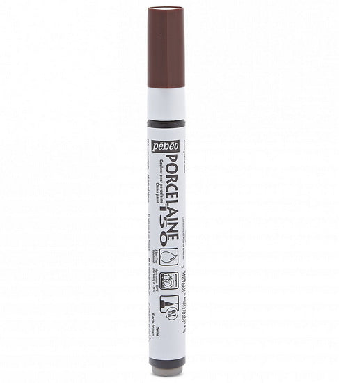 Porcelain marker - porcelaine 150 - 0.7mm - brown earth