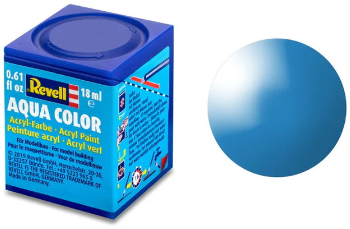 Aqua Color Acrylic Paint - 18 ml Light Blue Gloss