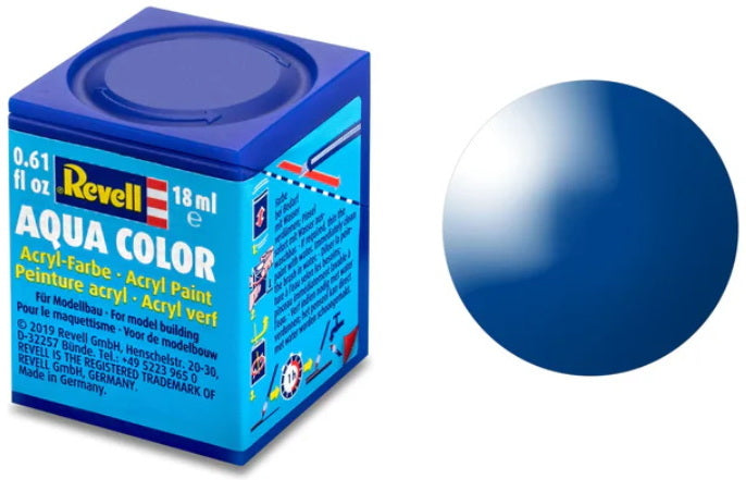 Aqua Color Acrylic Paint - 18 ml Blue Gloss