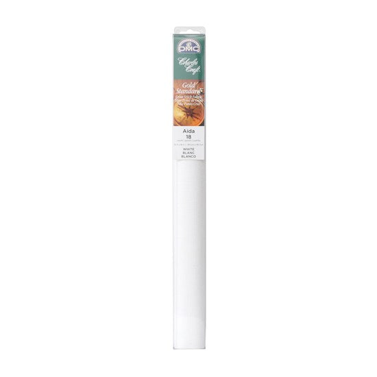 Aida fabric - 18ct - 38.1 x 45.7cm - white