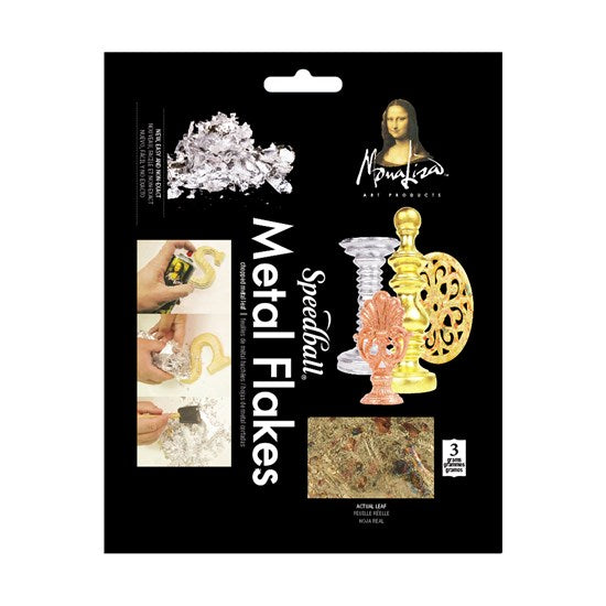 Metal flakes - variegated gold - 3gr