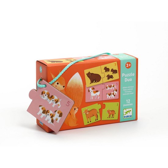 Puzzle duo - bébés animaux