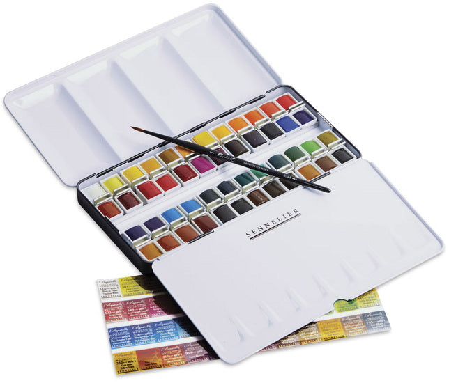 Box set - watercolor half pans (48)