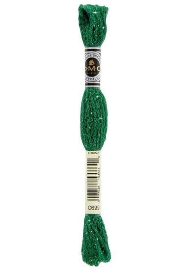 Embroidery floss - glitter - green