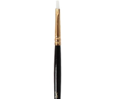 Flat paintbrush with short handle 1/8"