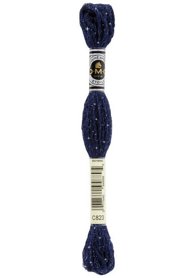Embroidery floss - glitter - dark navy blue