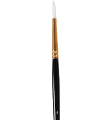 Round short handle paintbrush #4