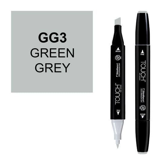 Marqueur Touch double pointe gris vert no.3