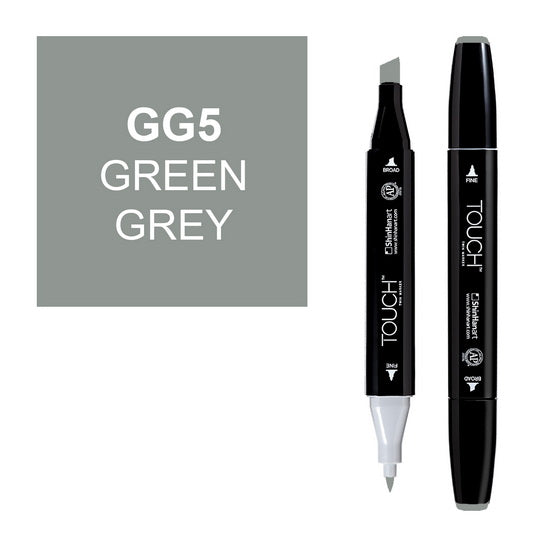 Marqueur Touch double pointe gris vert no.5
