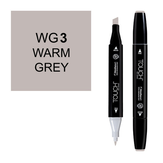Marqueur Touch double pointe gris chaud no.3