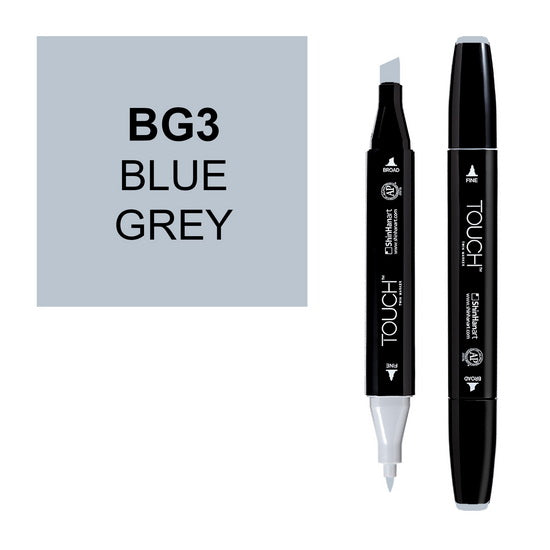 Marqueur Touch double pointe gris bleu no.3