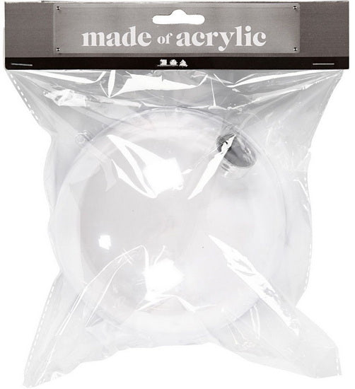 Boule a decorer transparente 13.6 cm