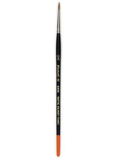 Watercolor brush - red sable - kolinsky - fine point #2/0