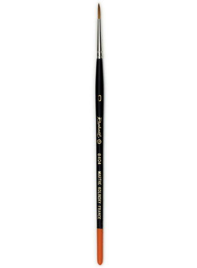 Watercolor brush - red sable - kolinsky - fine point #0