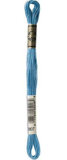Fil à broder - marée turquoise - 807