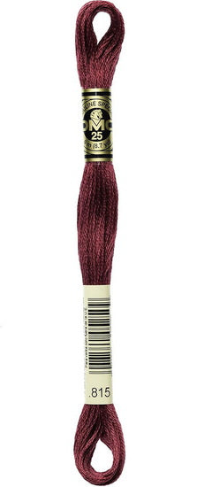 Embroidery floss - md garnet - 815