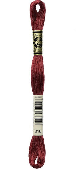 Embroidery floss - garnet - 816
