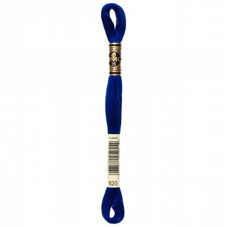 Fil à broder - bleu marine - 820