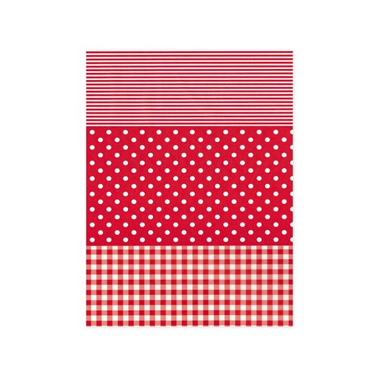 Printed Paper - Red Pattern