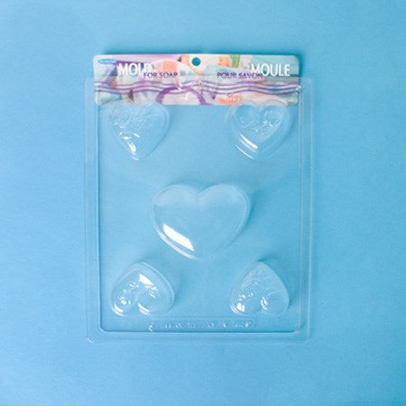 Soap mold - hearts