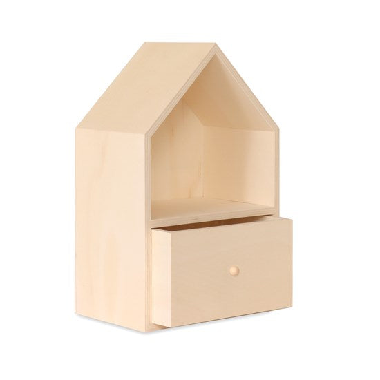 Natural Wood House - 1 Drawer