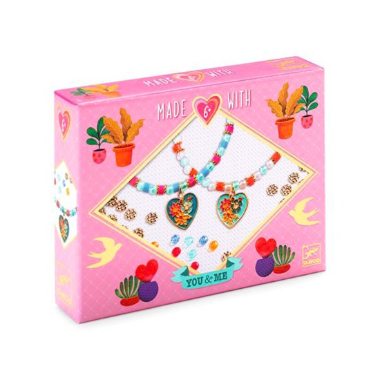 Ens. bijoux You & Me : bracelets coeurs