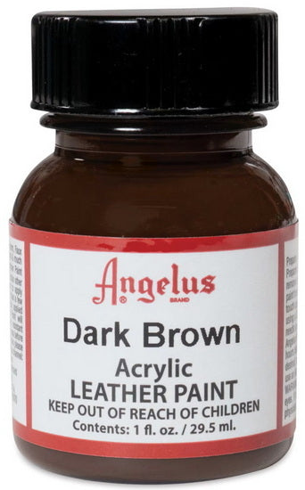 Acrylic Leather Paint		 - DARK BROWN OUNCE - 1 OUNCE