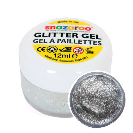 Gel paillettes argent - 12ml