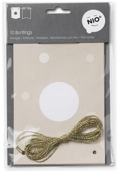 **Buntings 115x160 mm 2x5 pcs  3m twine