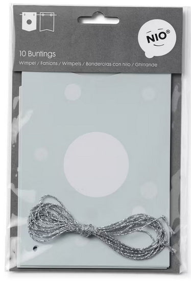 **Buntings 115x160 mm 2x5 pcs  3m twine