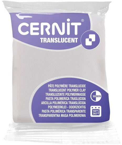 PÂTE À MODELER POLYMÈRE TRANSLUCENT - FINITION TRANSLUCIDE Glitter Blanc 56