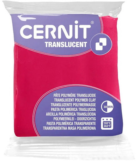 PÂTE À MODELER POLYMÈRE TRANSLUCENT - FINITION TRANSLUCIDE Rouge Rubis 56