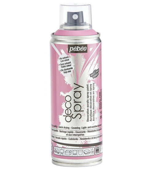 Acrylique aérosol - décospray - 200ml - rose bengale