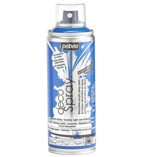 Acrylique aérosol - décospray - 200ml - bleu brillant