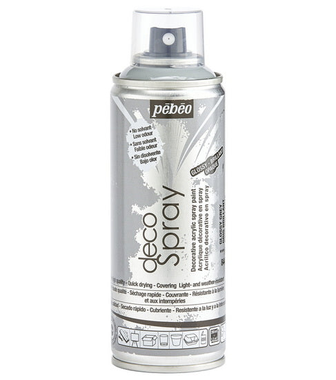 Acrylic spray - décospray - 200ml - gloss grey