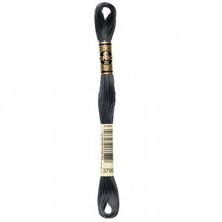 Embroidery floss - v dark pewter gray - 3799