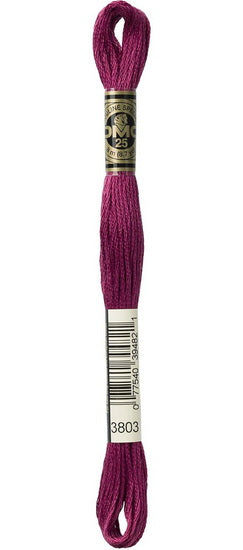 Embroidery floss - dark mauve - 3803