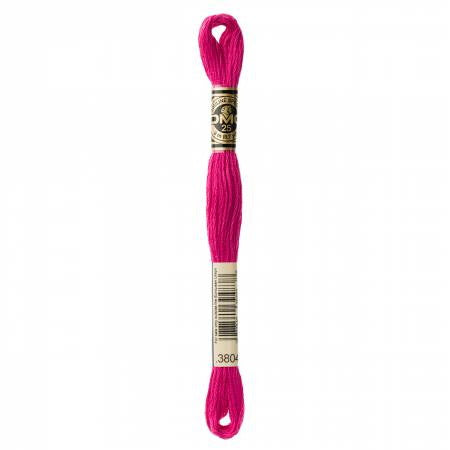 Fil à broder - rose bengale - 3804