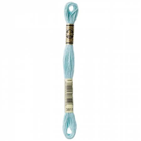 Embroidery floss - v light turquoise - 3811