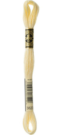 Embroidery floss - ultra pale yellow - 3823