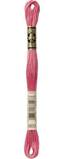 Fil à broder - sorbet fraise - 3833
