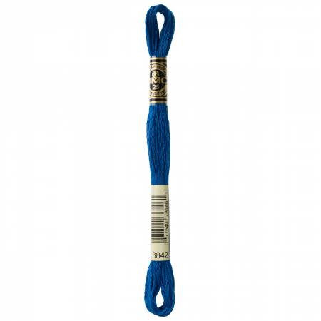 Embroidery floss - dark wedgewood - 3842