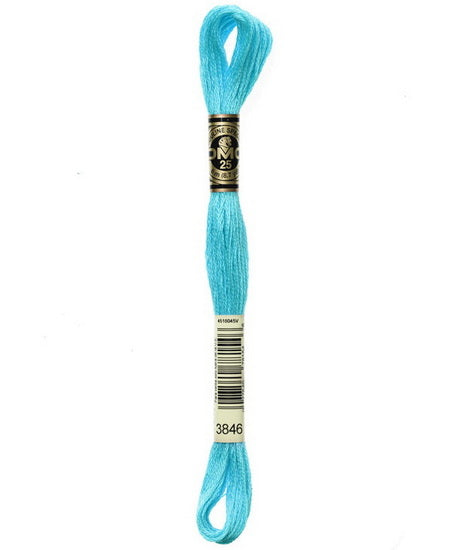 Fil à broder - bleu navajo - 3846