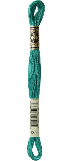 Embroidery floss - dark bright green - 3850