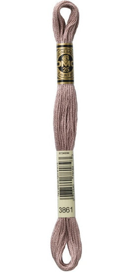 Fil à broder - taupe clair - 3861