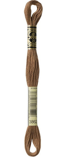 Embroidery floss - dark mocha beige - 3862
