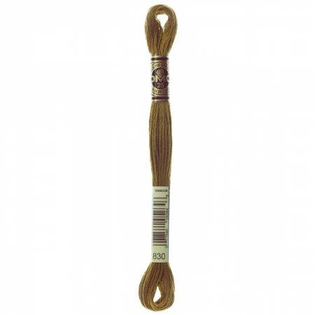 Embroidery floss - dark golden olive - 830